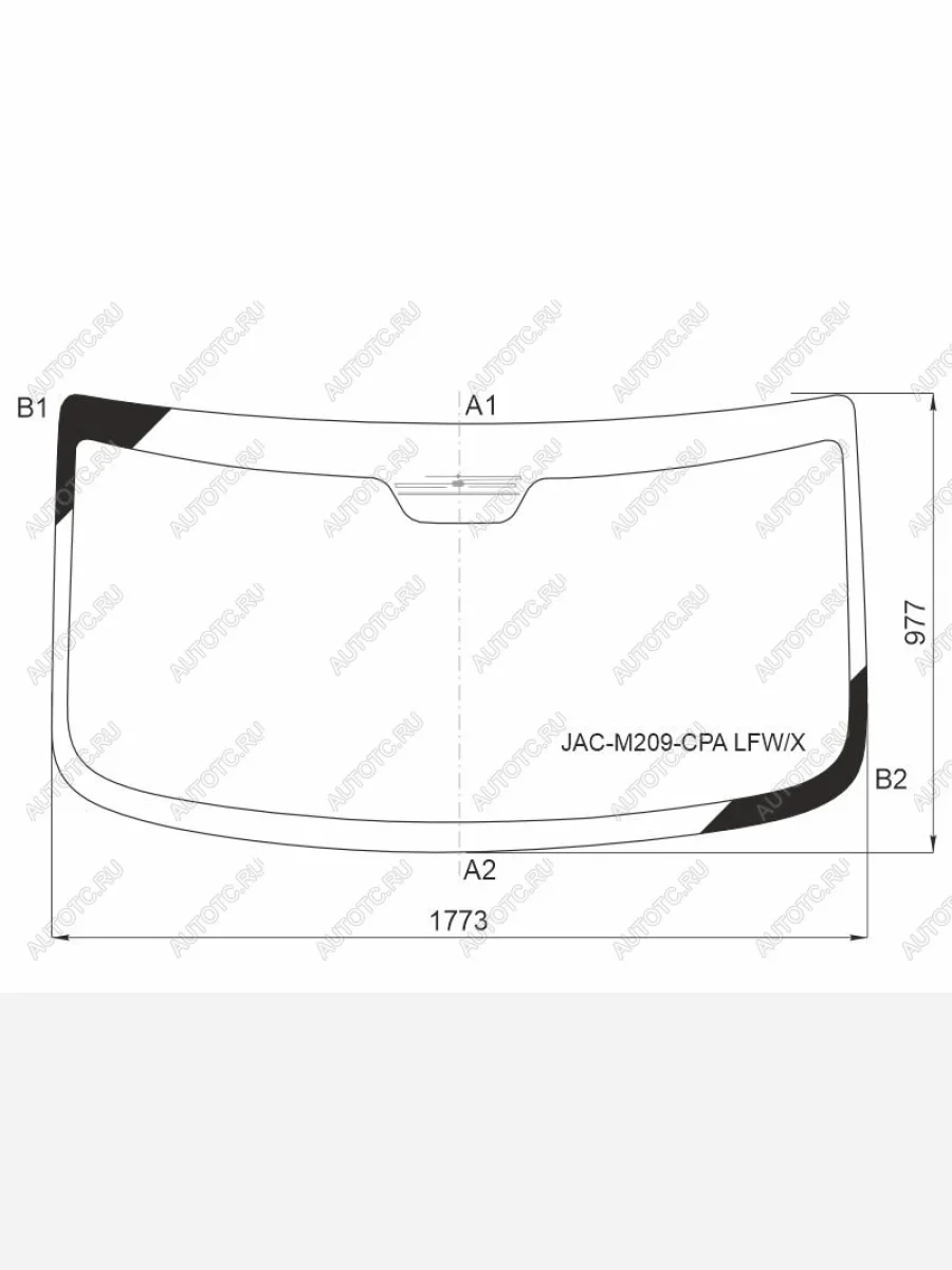 Стекло лобовое (Антенна) XYG Sollers Atlant автобус (2022-2025)  в Керчи Республика Крым