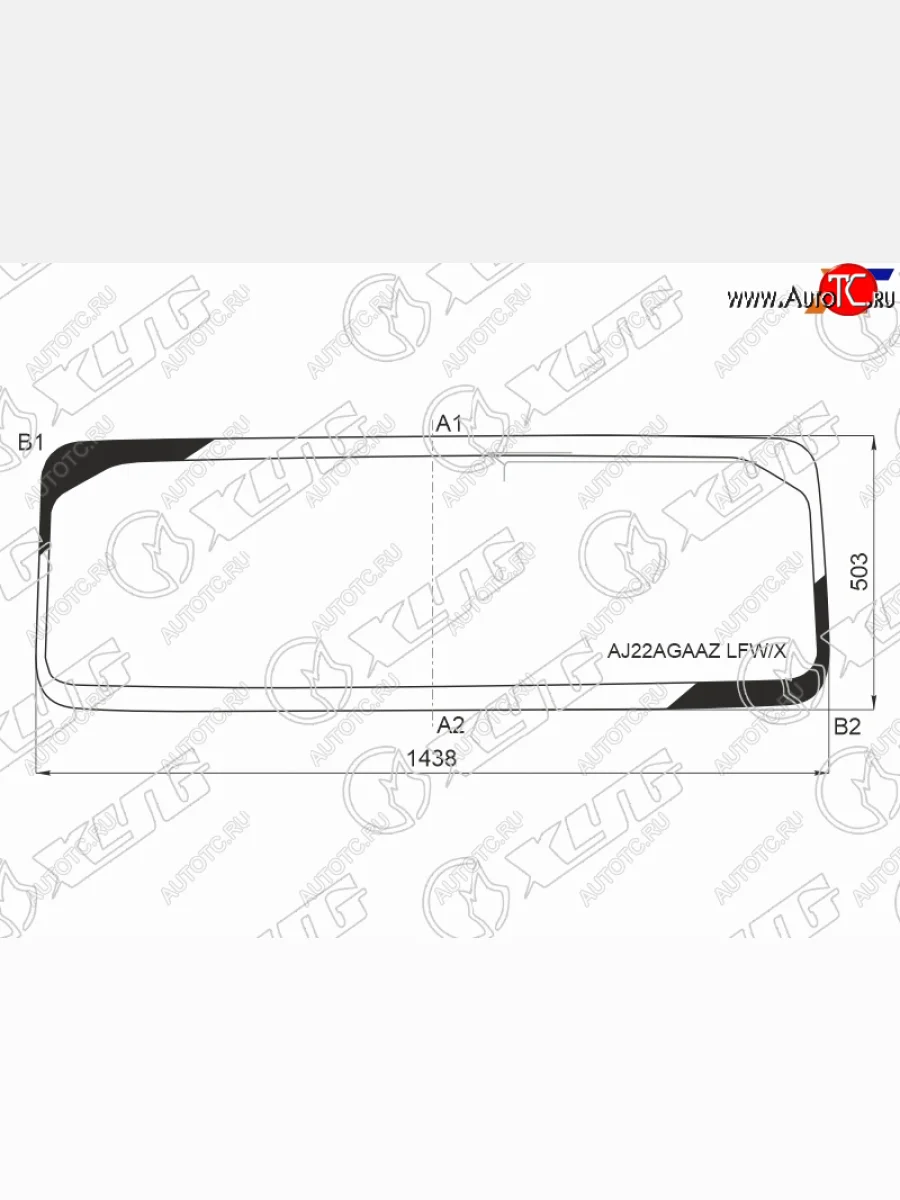 Стекло лобовое (Антенна) XYG Jeep Wrangler JL 3 дв. дорестайлинг (2018-2024)  в Керчи Республика Крым