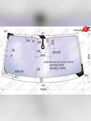 Стекло лобовое (Атермальное Датчик дождя Молдинг) XYG Audi A7 4G лифтбэк дорестайлинг (2010-2014)