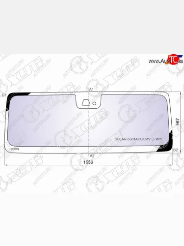 Стекло лобовое (Атермальное Камера Датчик дождя) XYG Mercedes-Benz G class  W463 (2018-2025)