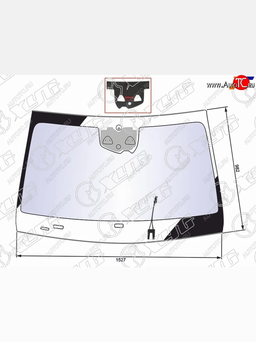 Стекло лобовое (Атермальное Обогрев щеток Две камеры Датчик дождя Молдинг) XYG  Mercedes-Benz S class (2020-2025) W223  в Воронеже Воронежской области