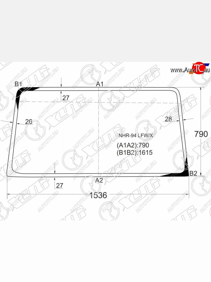 Стекло лобовое (высокая кабина) XYG FAW 1041 рестайлинг (2007-2016)  в Керчи Республика Крым