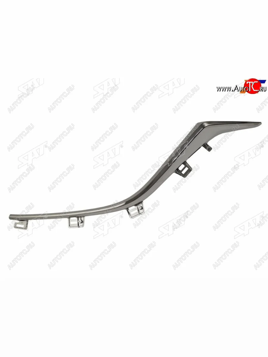 Левый молдинг решетки радиатора SAT Mazda 3/Axela BM дорестайлинг, хэтчбэк (2013-2016) (хром)  в Керчи Республика Крым