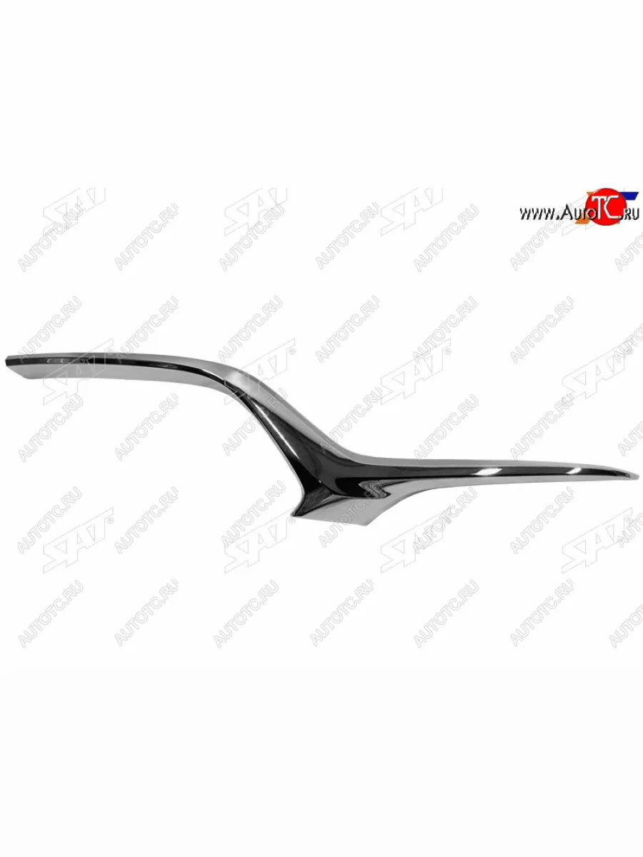 Правый молдинг решетки радиатора SAT Mazda 6 GJ 2-ой рестайлинг универсал (2018-2025) (хром)  в Перми Пермском крае