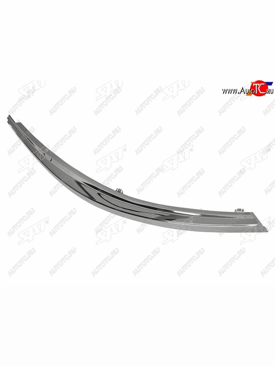 Правый молдинг решетки радиатора (над фарой) SAT Toyota Corolla E180 дорестайлинг (2013-2016) (хром)  в Керчи Республика Крым