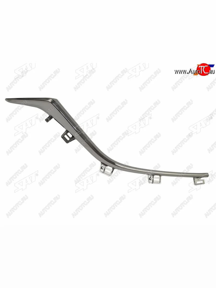 Правый молдинг решетки радиатора SAT Mazda 3/Axela BM дорестайлинг, хэтчбэк (2013-2016) (хром)  в Керчи Республика Крым