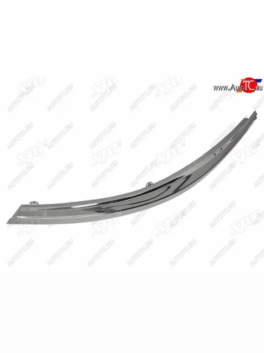 Левый молдинг решетки радиатора (над фарой) SAT (хром) Toyota Corolla  E170 (2012-2016) дорестайлинг