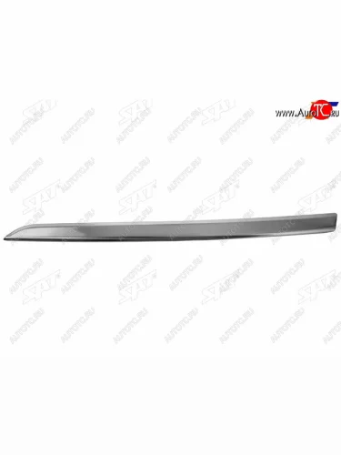 Левый молдинг решетки радиатора SAT (хром) Renault Logan 2 дорестайлинг (2014-2018)