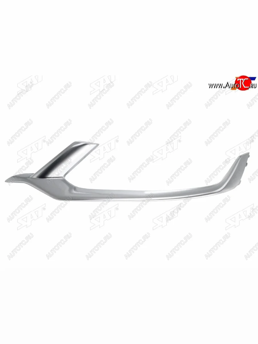 Левый молдинг решетки радиатора SAT Geely Coolray SX11 дорестайлинг (2018-2023) (хром)  в Керчи Республика Крым