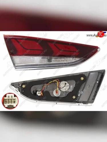 Левый фонарь в крышку багажника SAT Hyundai Sonata LF рестайлинг (2017-2019)