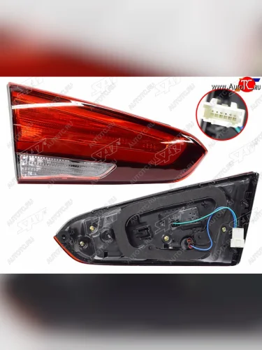 Левый фонарь в крышку багажника (LED) SAT KIA Cerato 3 YD рестайлинг седан (2016-2019)