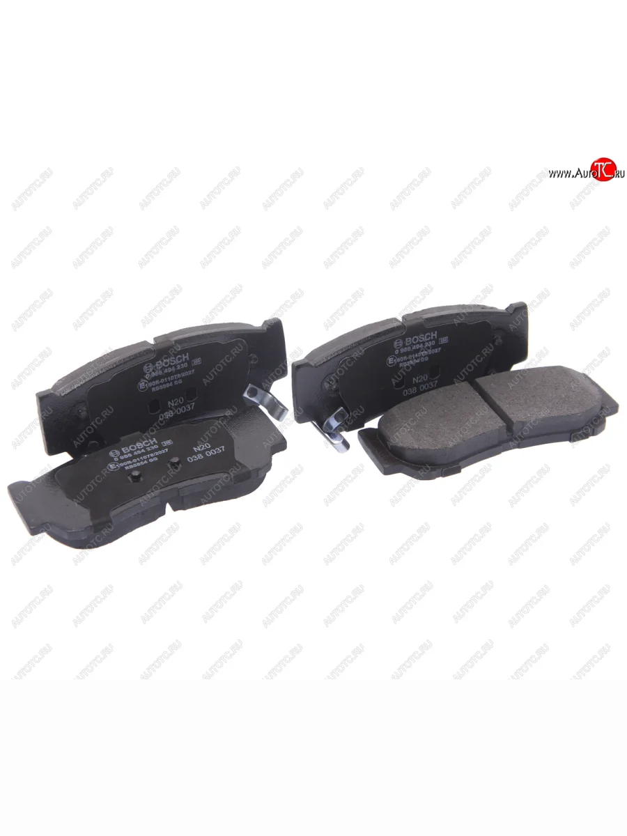 Колодки тормозные задние (4шт.) BOSCH Hyundai Santa Fe CM дорестайлинг (2006-2009)  в Перми Пермском крае