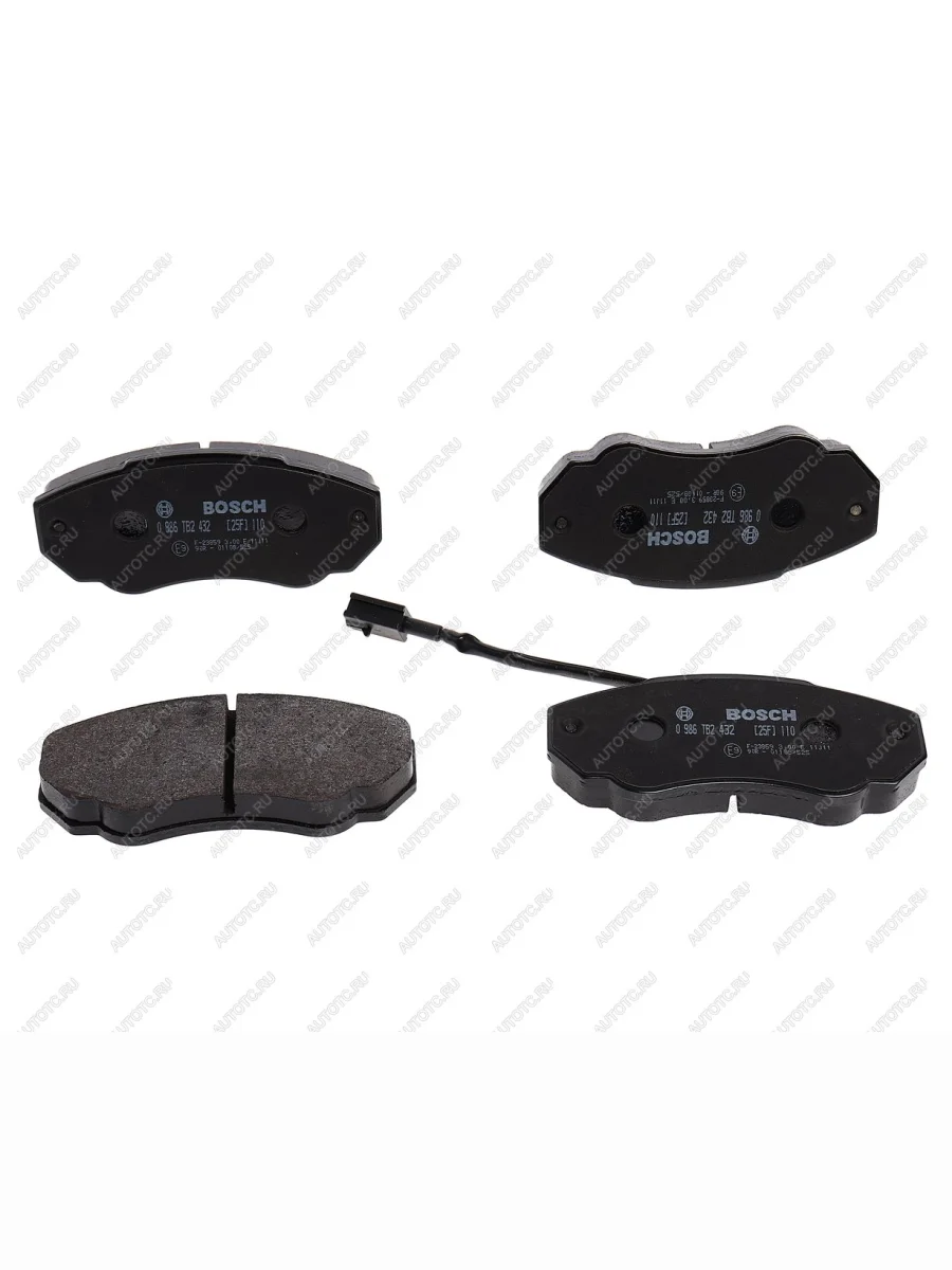 Колодки тормозные передние (4шт.) BOSCH Fiat Ducato 244 (2002-2012)  в Самаре Самарской области