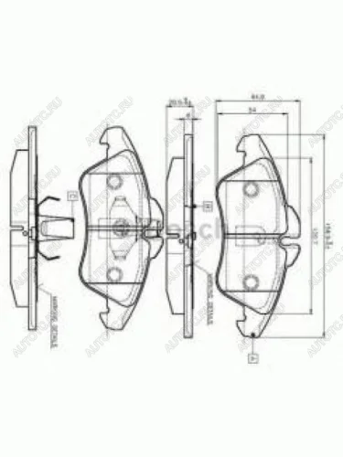 Колодки тормозные передние (4шт.) BOSCH Mercedes-Benz Sprinter W901 (1995-2000)