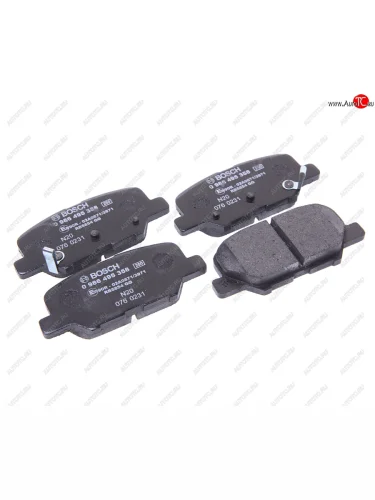 Колодки тормозные задние (4шт.) BOSCH Mazda 6 GJ дорестайлинг седан (2012-2015)