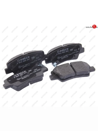 Колодки тормозные задние (4шт.) BOSCH KIA Soul AM дорестайлинг (2008-2011)