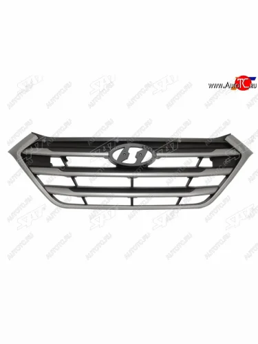 Решетка радиатора SAT (хром) Hyundai Tucson TL дорестайлинг (2015-2018)