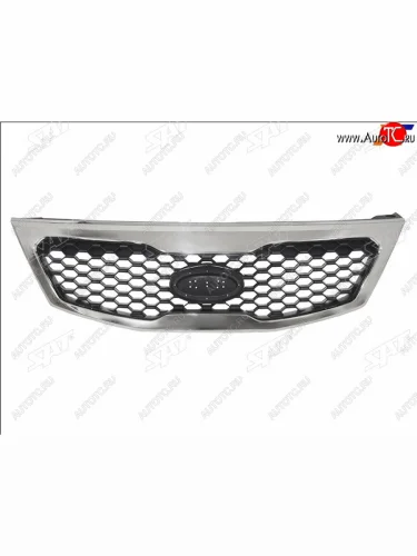 Решетка радиатора SAT (хром) KIA Sorento XM дорестайлинг (2009-2012)
