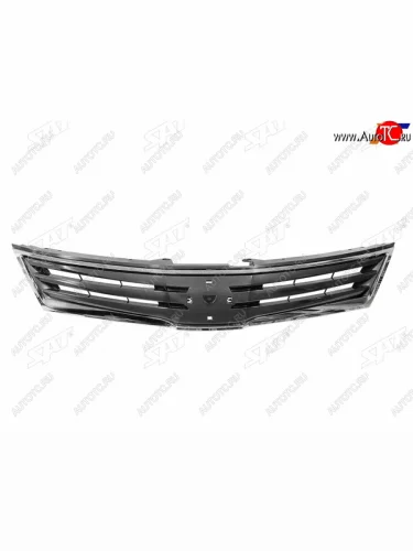 Решетка радиатора SAT (молдинг хром) Nissan Tiida  1 C11 (2010-2014) седан рестайлинг