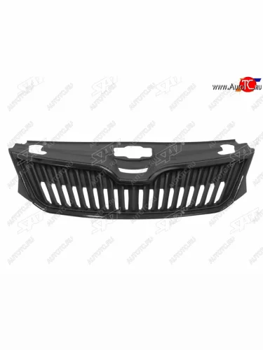 Решетка радиатора SAT (хром черный) Skoda Rapid NH1 хэтчбэк дорестайлинг (2012-2017)