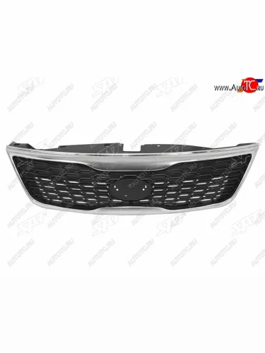 Решетка радиатора SAT (молдинг хром) KIA Sorento XM рестайлинг (2012-2015)