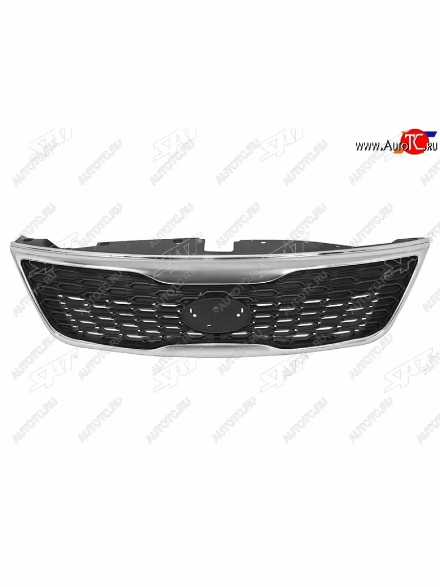 Решетка радиатора SAT KIA Sorento XM рестайлинг (2012-2015) (молдинг хром)  в Керчи Республика Крым