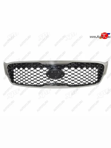 Решетка радиатора SAT (молдинг хром) KIA Sorento UM/Prime дорестайлинг (2014-2018)