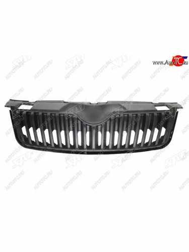 Решетка радиатора SAT (молдинг хром черный) Skoda Fabia Mk2 универсал рестайлинг (2010-2014)