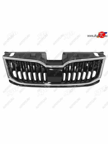 Решетка радиатора SAT (молдинг хром) Skoda Octavia  A7 (2016-2020) рестайлинг лифтбэк, рестайлинг универсал