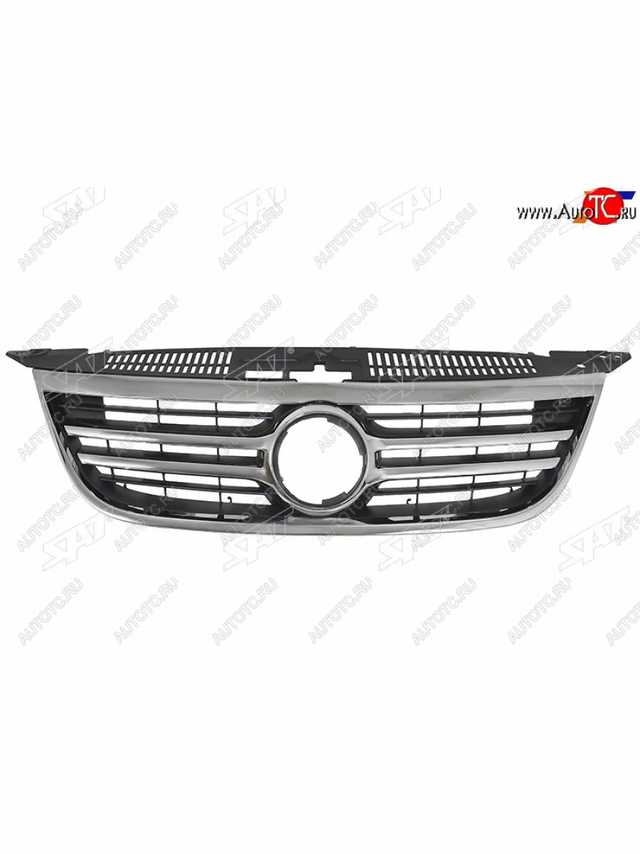 Решетка радиатора SAT Volkswagen Tiguan NF дорестайлинг (2006-2011) (хром)  в Самаре Самарской области