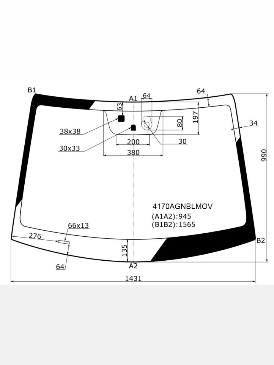 Стекло лобовое (Датчик дождя Датчик запотевания) AGC Hyundai Elantra AD дорестайлинг (2016-2019)  в Керчи Республика Крым