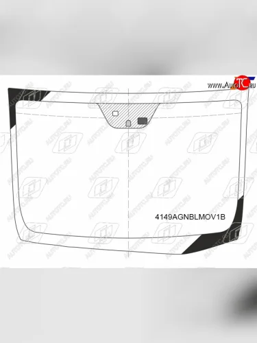 Стекло лобовое (Датчик дождя Место под датчик запотевания) FUYAO Hyundai Elantra MD дорестайлинг (2010-2013)