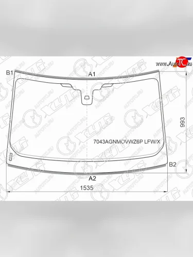 Стекло лобовое (Датчик дождя Молдинг 5D) XYG Land Rover Range Rover Evoque 1 L538 рестайлинг 5 дв. (2015-2018)