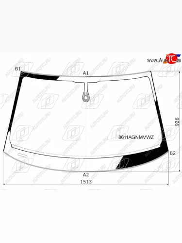 Стекло лобовое (Датчик дождя Молдинг) FUYAO Audi A6 C7 дорестайлинг, седан (2010-2014)