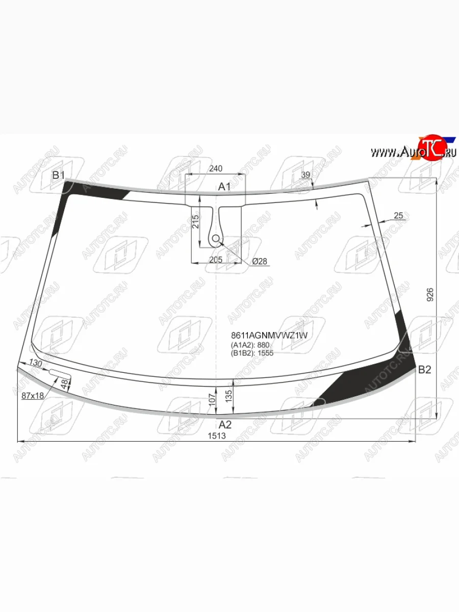 Стекло лобовое (Датчик дождя Молдинг) FUYAO  Audi A6 (2014-2018) C7  в Воронеже Воронежской области