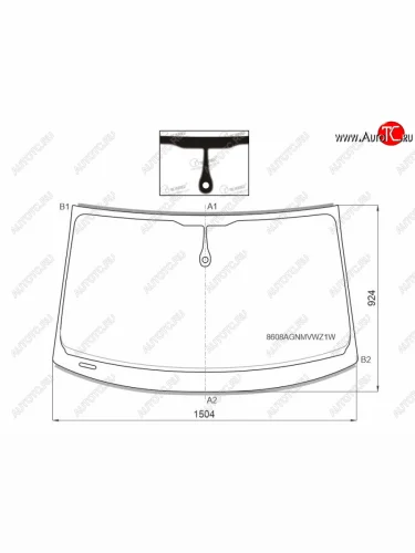 Стекло лобовое (Датчик дождя Молдинг) FUYAO Audi A7 4G лифтбэк рестайлинг (2014-2018)