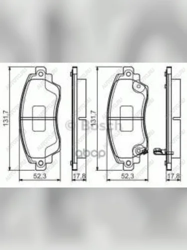 Колодки тормозные передние (4шт.) BOSCH Toyota Corolla E110 хэтчбек 5 дв. дорестайлинг (1997-2000)