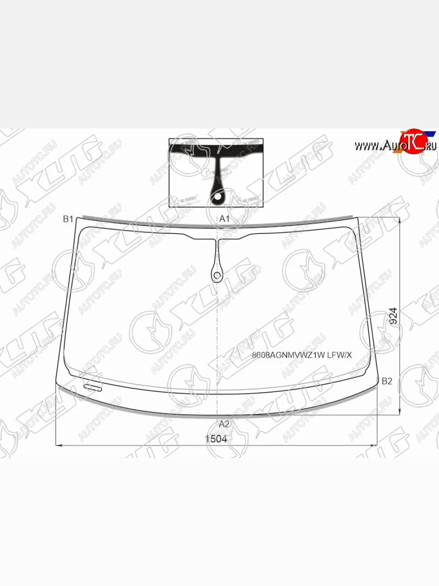 Стекло лобовое (Датчик дождя Молдинг) XYG Audi A7 4G лифтбэк рестайлинг (2014-2018)  в Керчи Республика Крым