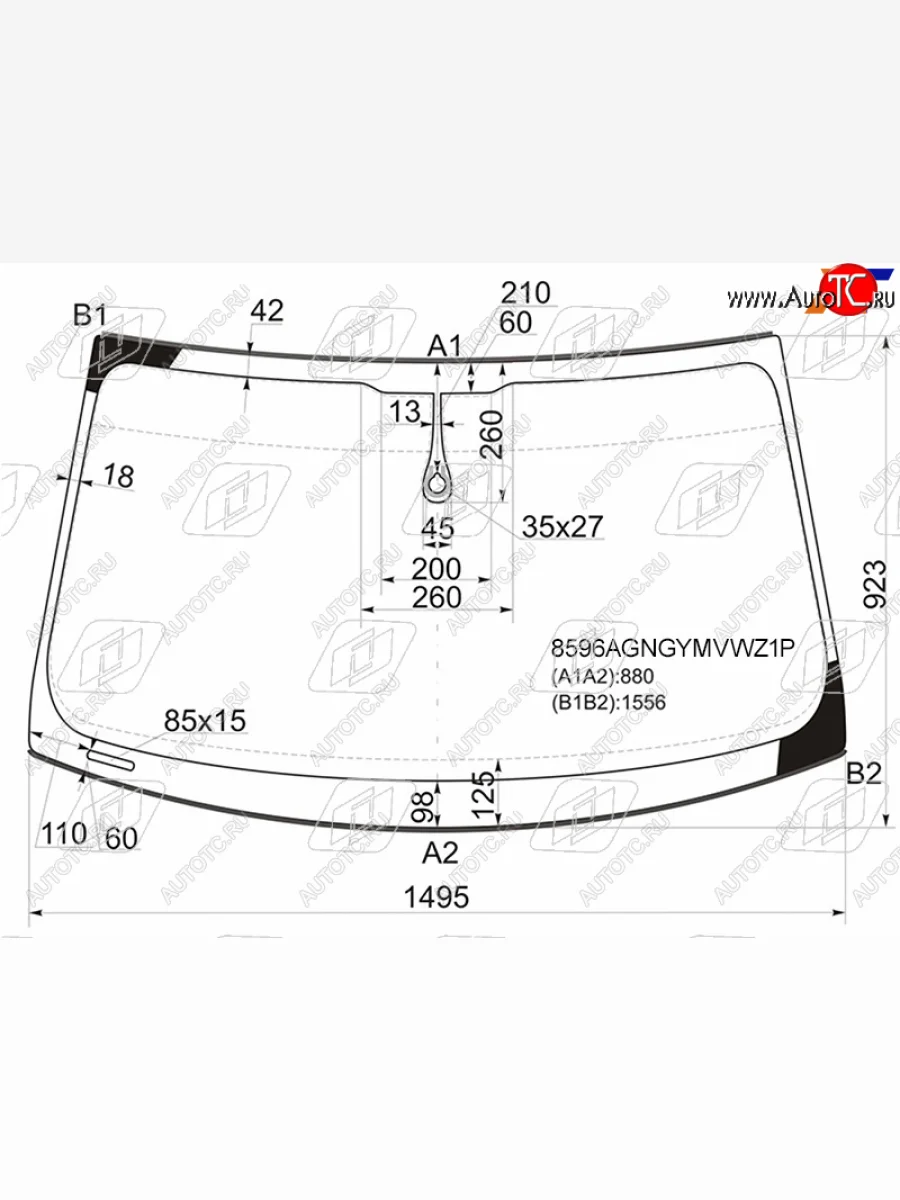 Стекло лобовое (Датчик дождя Молдинг) FUYAO Audi Q5 8R дорестайлинг (2008-2012)  с доставкой в г. Керчь