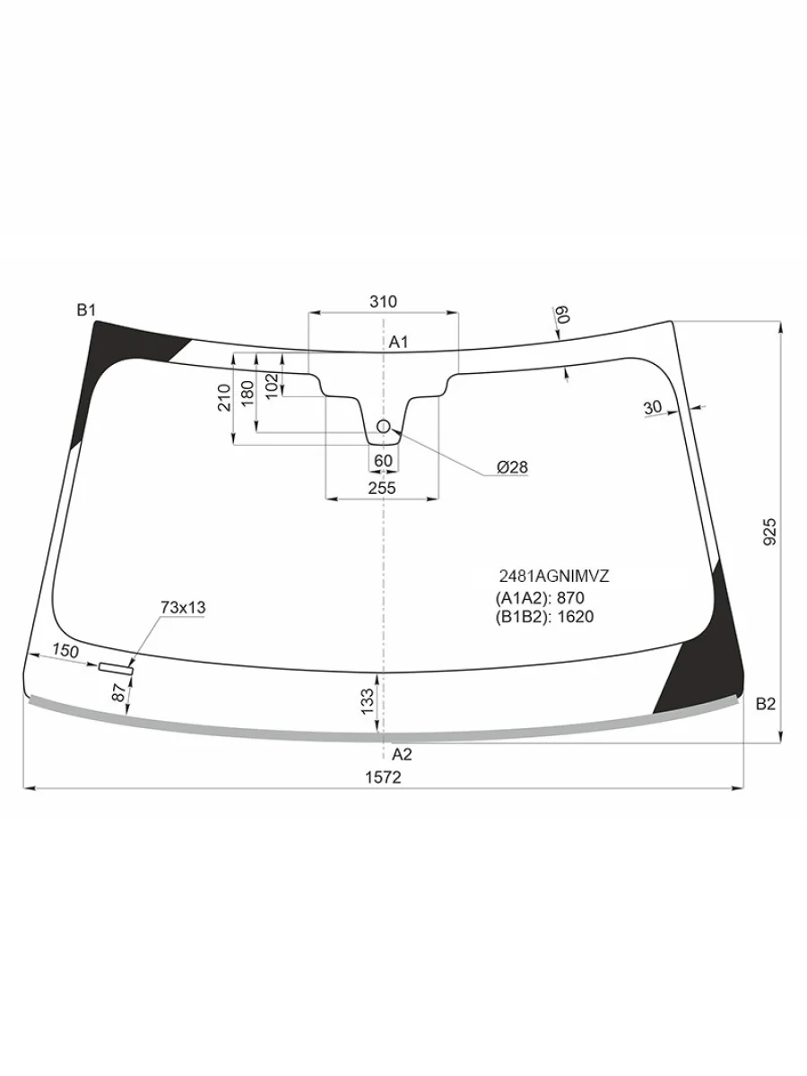 Стекло лобовое (Датчик дождя Молдинг) FUYAO BMW 7 серия G11-G12 дорестайлинг,седан (2015-2019)  в Керчи Республика Крым
