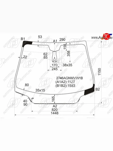 Стекло лобовое (Датчик дождя Молдинг) Citroen C4 10- CITROEN C4 B7 хэтчбэк 5 дв. (2011-2018)