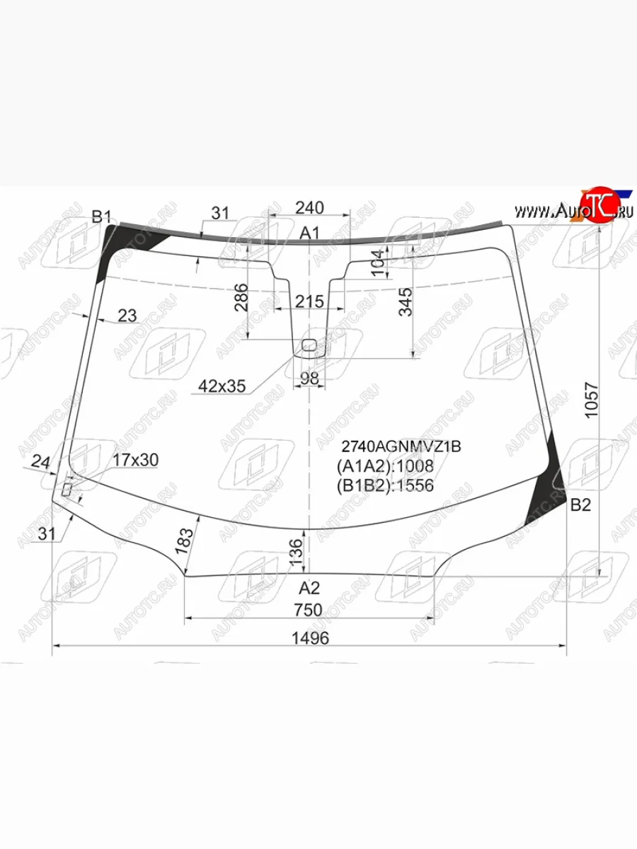 Стекло лобовое (Датчик дождя Молдинг) FUYAO CITROEN C5 RD дорестайлинг, седан (2008-2017)  в Керчи Республика Крым