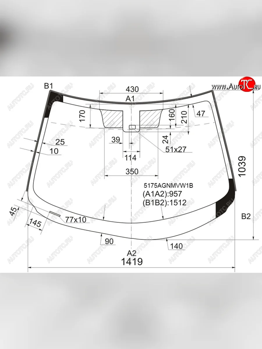 Стекло лобовое (Датчик дождя Молдинг) FUYAO Mazda 3/Axela BL дорестайлинг, хэтчбэк 5 дв. (2009-2011)  с доставкой в г. Керчь
