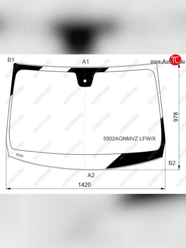 Стекло лобовое (Датчик дождя Молдинг) XYG Mercedes-Benz B-Class  W247 (2018-2025) хэтчбэк