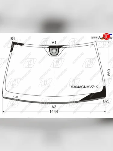 Стекло лобовое (Датчик дождя Молдинг) FUYAO Mercedes-Benz C-Class  W204 (2007-2015) дорестайлинг седан, рестайлинг седан