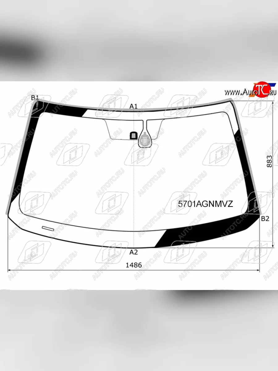 Стекло лобовое (Датчик дождя Молдинг) FUYAO Mitsubishi L200 5 KK,KL рестайлинг (2018-2022)  в Керчи Республика Крым
