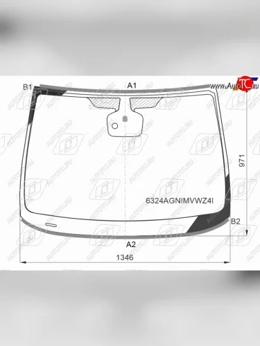 Стекло лобовое (Датчик дождя Молдинг) FUYAO Opel Astra J хэтчбек 5 дв.  рестайлинг (2012-2017)
