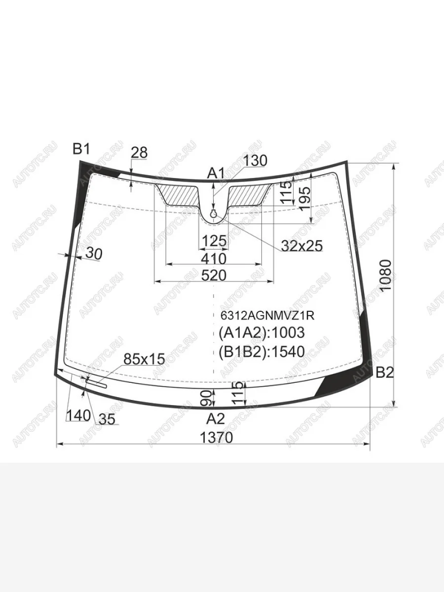 Стекло лобовое (Датчик дождя Молдинг) FUYAO Opel Corsa D   дорестайлинг, хэтчбэк 5 дв. (2006-2010)  с доставкой в г. Керчь