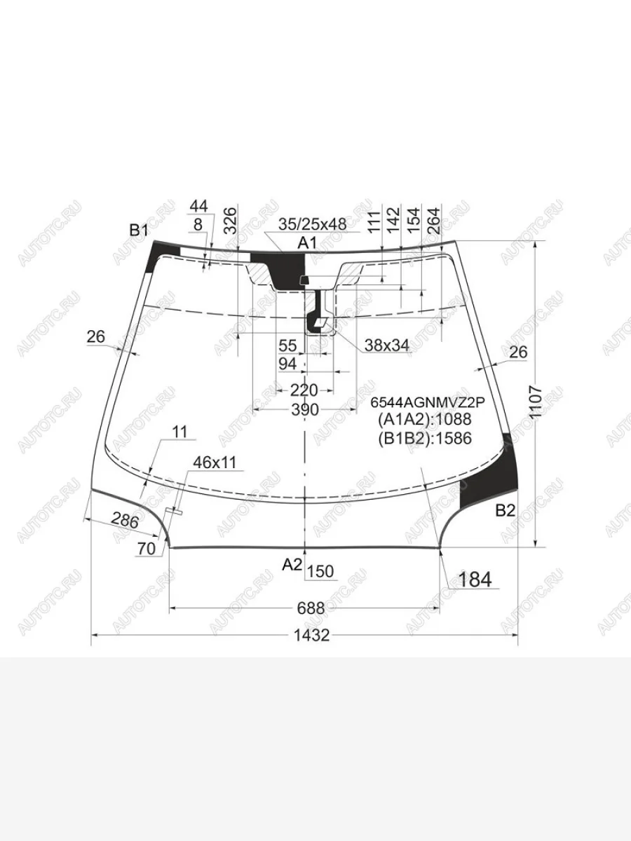 Стекло лобовое (Датчик дождя Молдинг) FUYAO Peugeot 407 универсал (2004-2011)  в Керчи Республика Крым