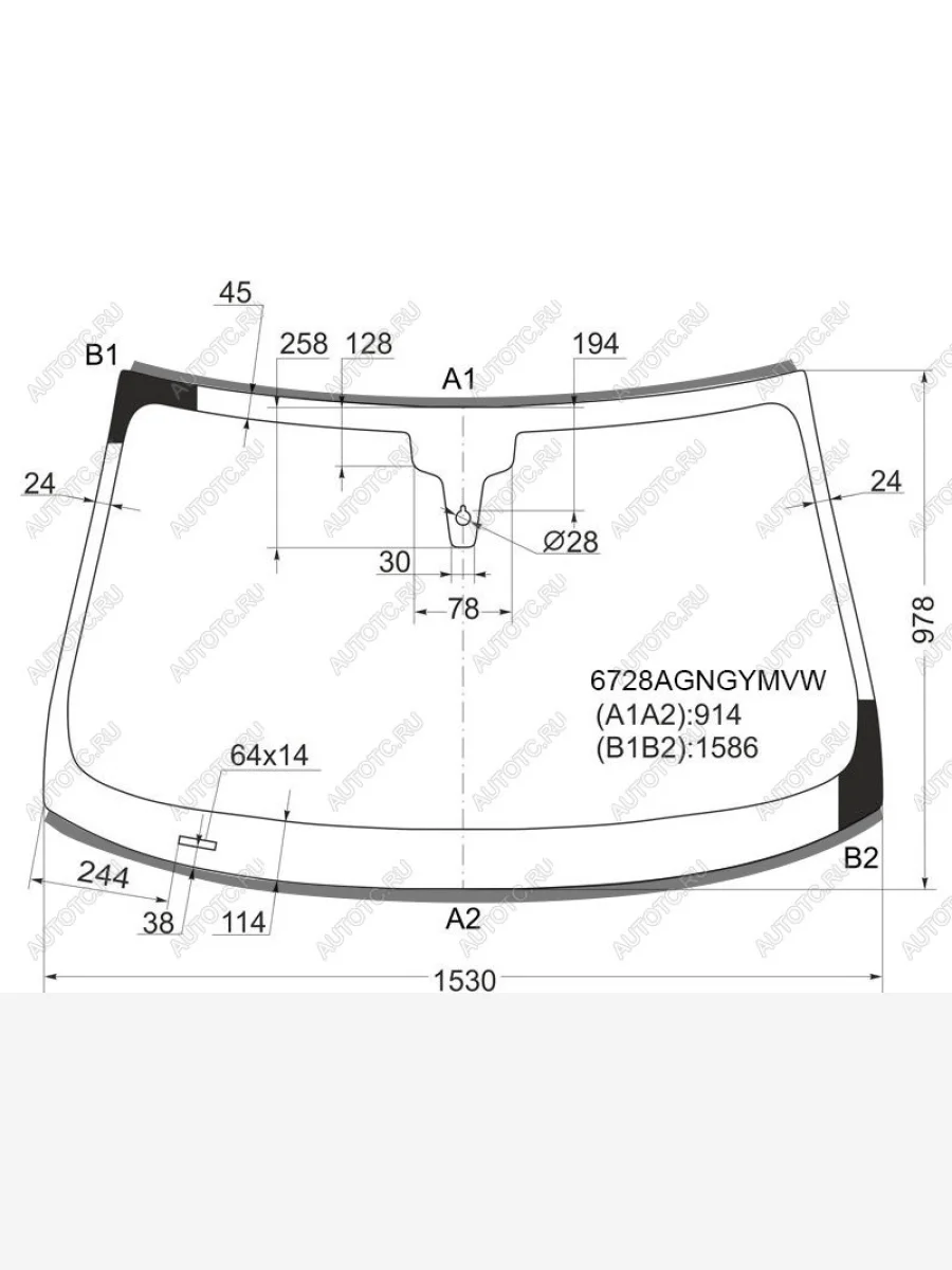 Стекло лобовое (Датчик дождя Молдинг) FUYAO Porsche Panamera 970 рестайлинг (2013-2016)  в Керчи Республика Крым